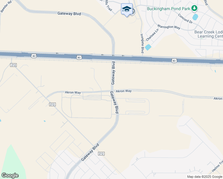 map of restaurants, bars, coffee shops, grocery stores, and more near Gateway Boulevard in Forney