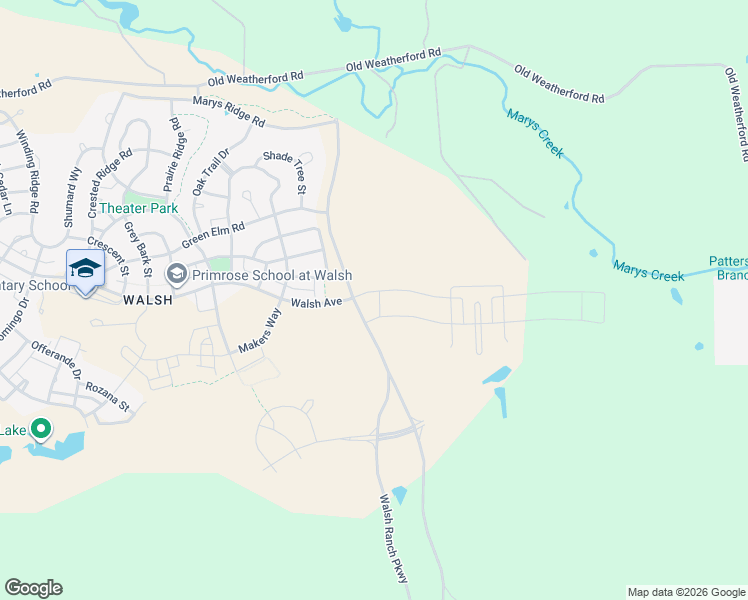 map of restaurants, bars, coffee shops, grocery stores, and more near 13801 Walsh Avenue in Aledo