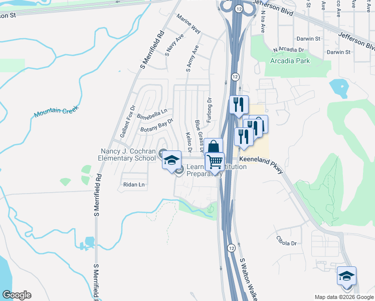 map of restaurants, bars, coffee shops, grocery stores, and more near 820 Kelso Drive in Dallas