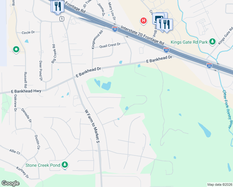 map of restaurants, bars, coffee shops, grocery stores, and more near 1729 Woodridge Court in Aledo