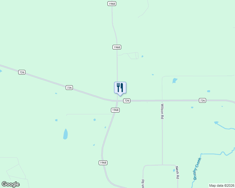 map of restaurants, bars, coffee shops, grocery stores, and more near 275 Farm to Market Road 1968 in Jefferson