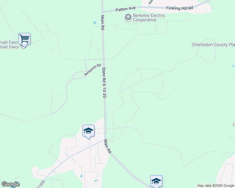 map of restaurants, bars, coffee shops, grocery stores, and more near 1238 Main Road in Johns Island