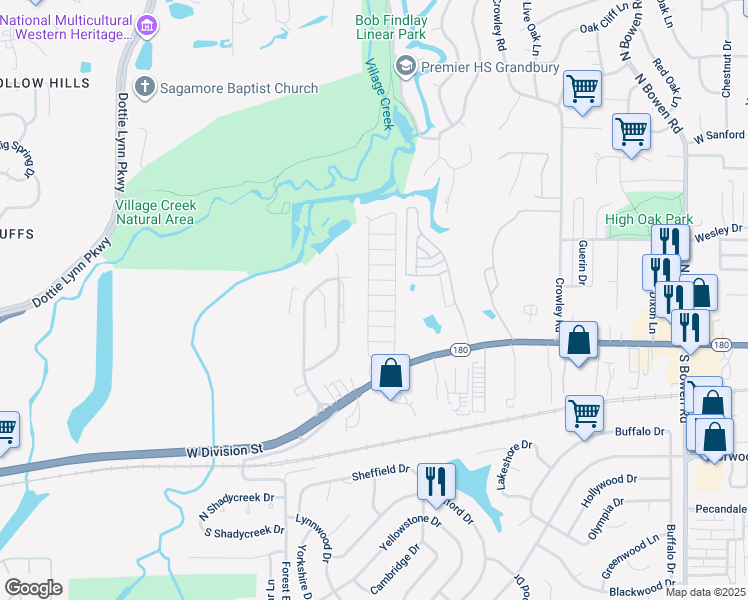 map of restaurants, bars, coffee shops, grocery stores, and more near 3214 Barrett Street in Arlington