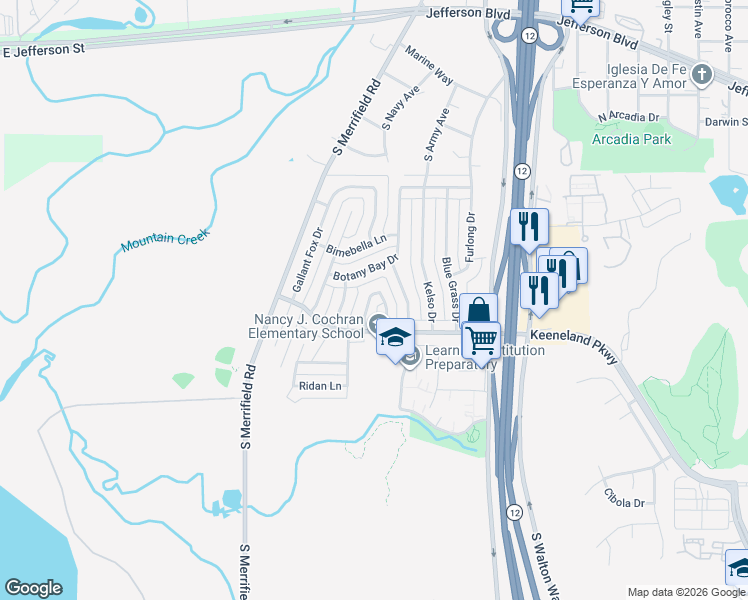 map of restaurants, bars, coffee shops, grocery stores, and more near 857 Keeneland Court in Dallas