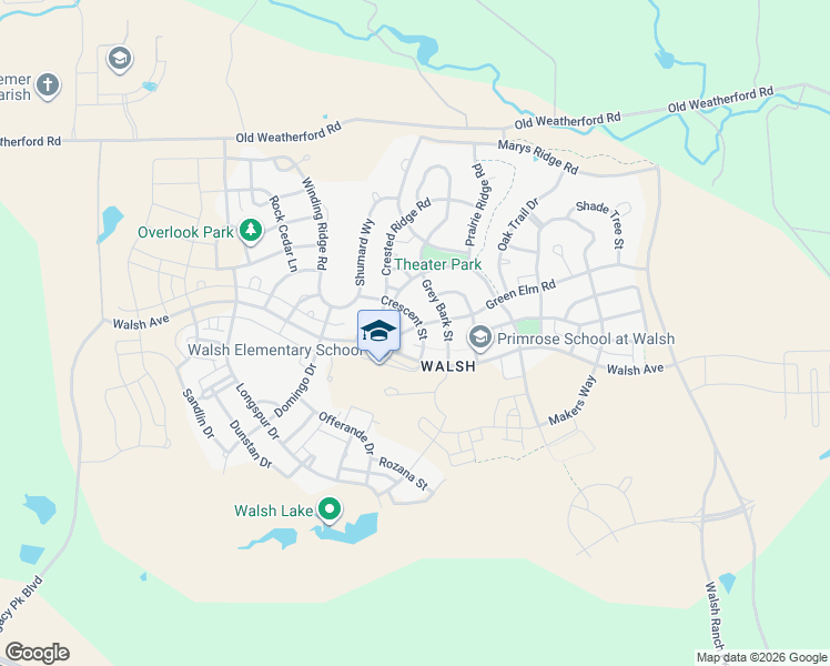 map of restaurants, bars, coffee shops, grocery stores, and more near 2000 Crescent Street in Aledo