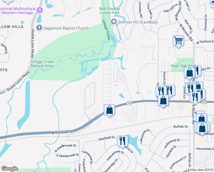map of restaurants, bars, coffee shops, grocery stores, and more near 3214 Barrett Street in Arlington