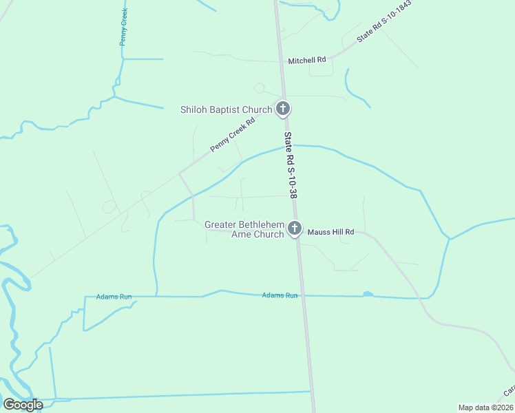 map of restaurants, bars, coffee shops, grocery stores, and more near 8943 Anderson Road in Adams Run