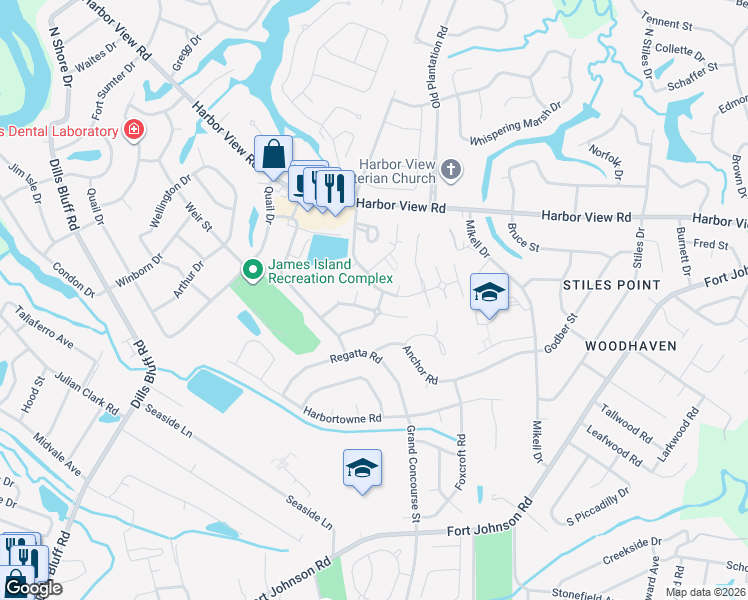 map of restaurants, bars, coffee shops, grocery stores, and more near 835 Affirmation Boulevard in Charleston