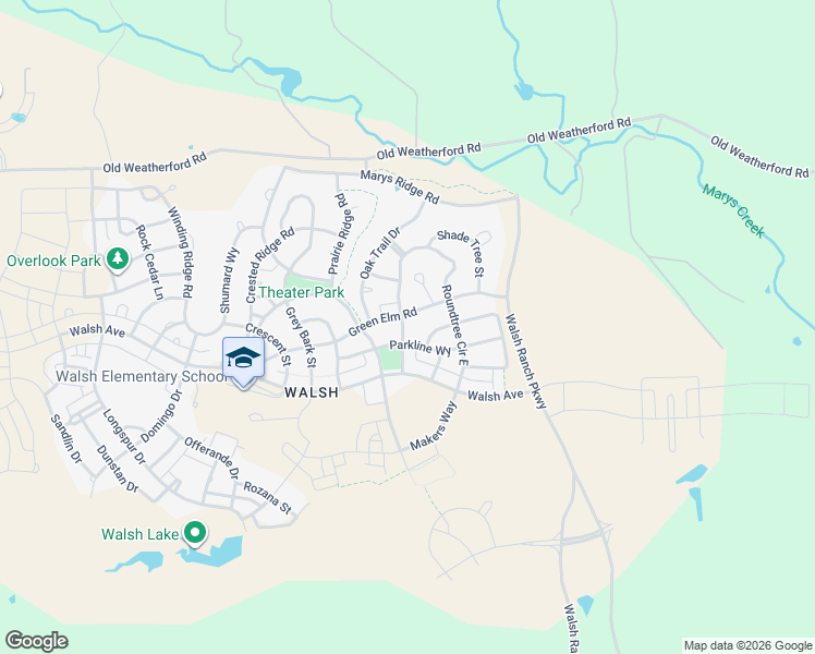 map of restaurants, bars, coffee shops, grocery stores, and more near 13752 Green Elm Road in Aledo