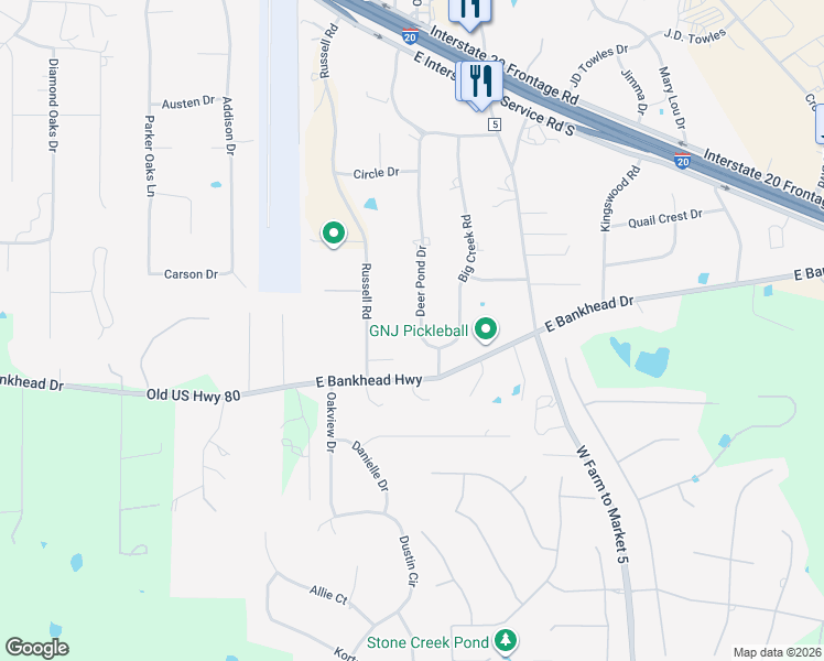 map of restaurants, bars, coffee shops, grocery stores, and more near 600 Deer Pond Drive in Willow Park