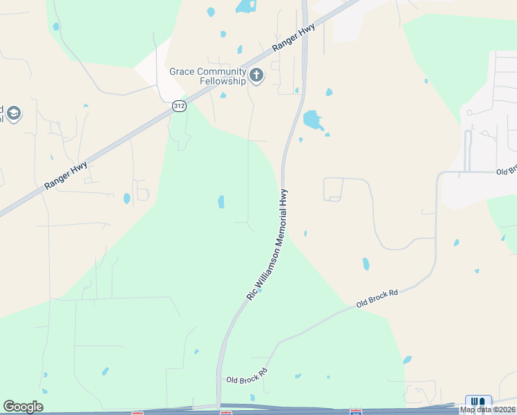 map of restaurants, bars, coffee shops, grocery stores, and more near 173 W Ranch Ln in Weatherford