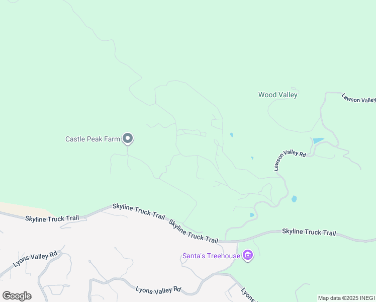 map of restaurants, bars, coffee shops, grocery stores, and more near 3285 Beaver Hollow Road in Jamul