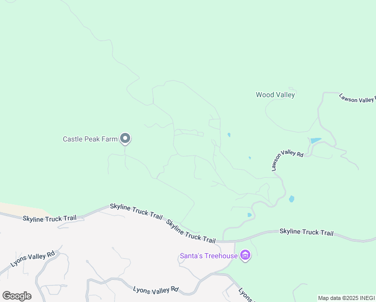 map of restaurants, bars, coffee shops, grocery stores, and more near 3285 Beaver Hollow Road in Jamul