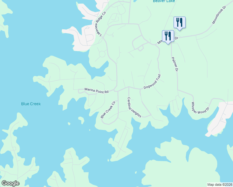 map of restaurants, bars, coffee shops, grocery stores, and more near 1370-1422 Lakeview Ridge Circle in Dadeville