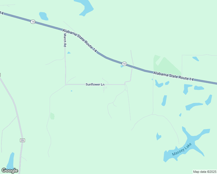 map of restaurants, bars, coffee shops, grocery stores, and more near 141 Sunflower Lane in Sawyerville