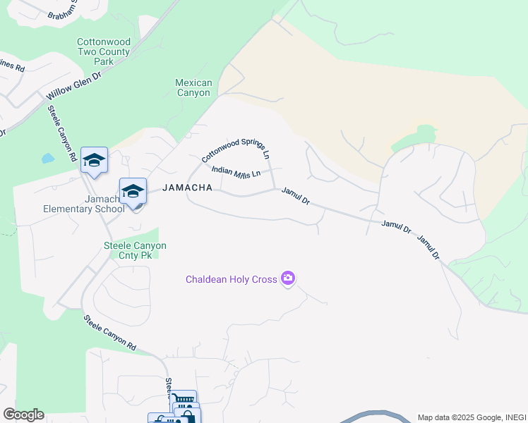 map of restaurants, bars, coffee shops, grocery stores, and more near 3261 Greystone Drive in Jamul