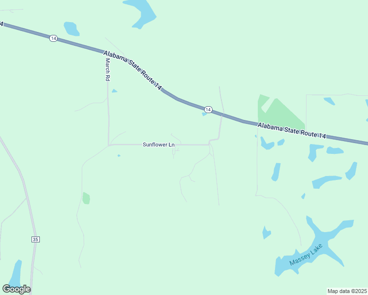 map of restaurants, bars, coffee shops, grocery stores, and more near 141 Sunflower Lane in Sawyerville