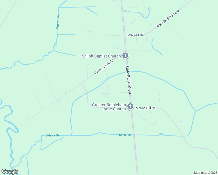 map of restaurants, bars, coffee shops, grocery stores, and more near 8954 Anderson Road in Adams Run
