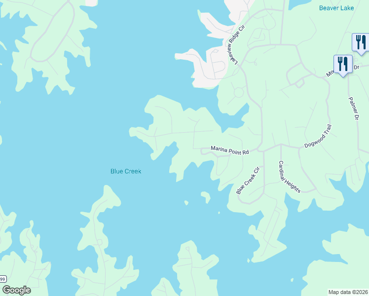 map of restaurants, bars, coffee shops, grocery stores, and more near 25 Lunker Lane in Dadeville