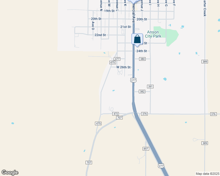 map of restaurants, bars, coffee shops, grocery stores, and more near 2306 County Road 475 in Anson