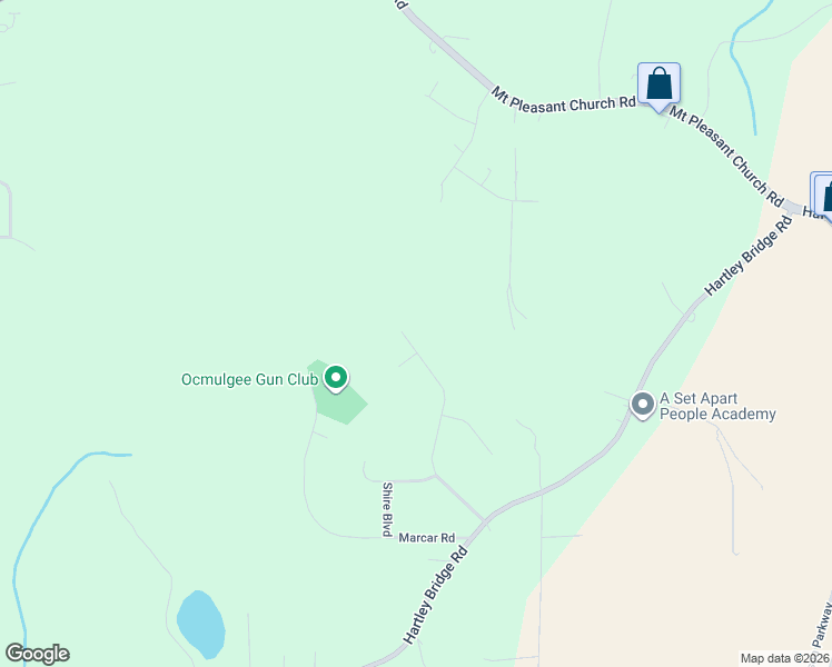 map of restaurants, bars, coffee shops, grocery stores, and more near 171 Shetland Pines Drive in Macon