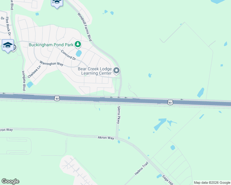 map of restaurants, bars, coffee shops, grocery stores, and more near 1003 WindMill Farms Boulevard in Forney