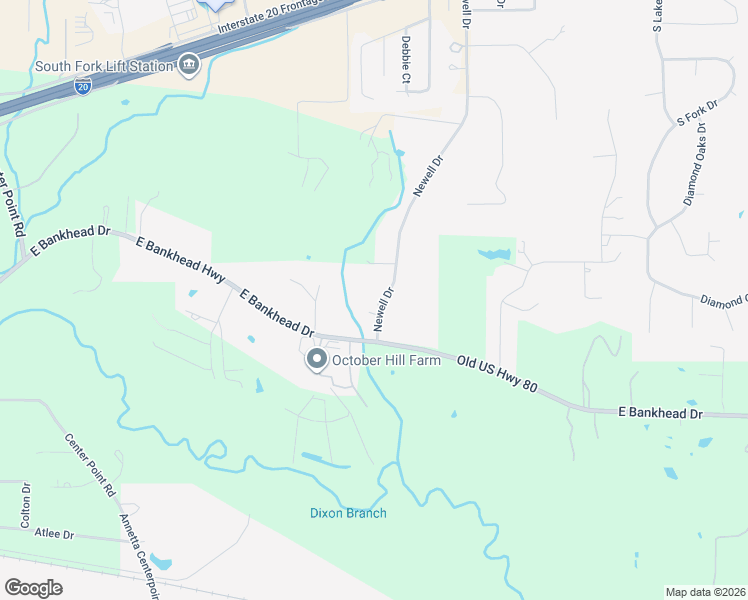 map of restaurants, bars, coffee shops, grocery stores, and more near 1002 Newell Drive in Hudson Oaks