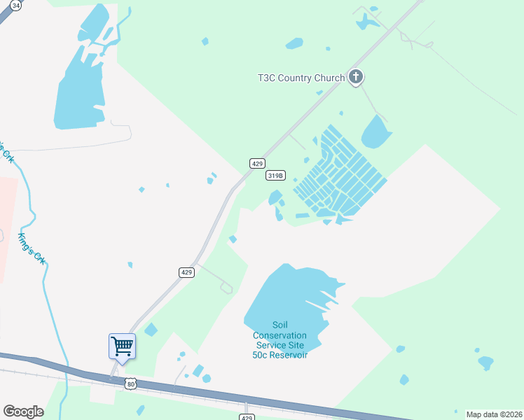 map of restaurants, bars, coffee shops, grocery stores, and more near 21500 Farm to Market 429 in Terrell