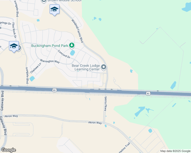 map of restaurants, bars, coffee shops, grocery stores, and more near 1001 Buckingham Drive in Forney