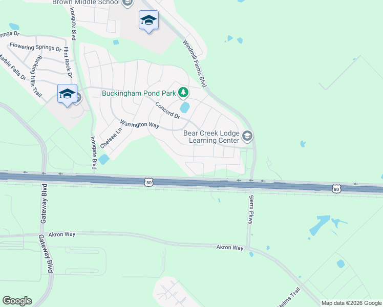map of restaurants, bars, coffee shops, grocery stores, and more near 1100 Singletree Drive in Forney