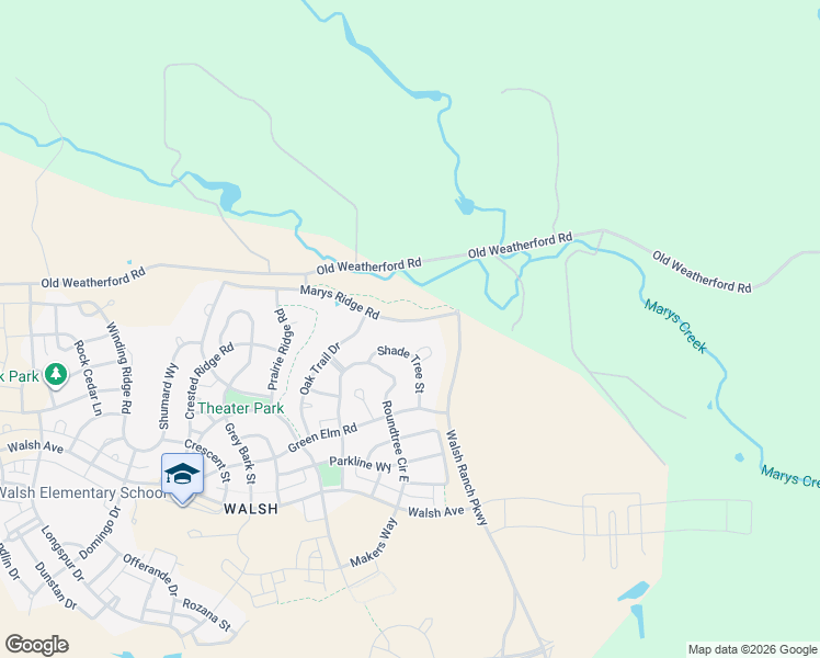 map of restaurants, bars, coffee shops, grocery stores, and more near 1605 Green Corner Court in Aledo