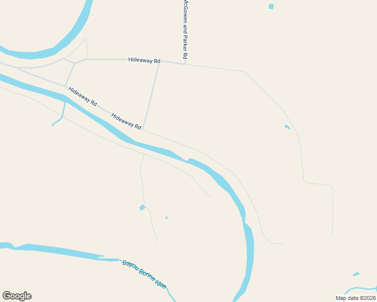 map of restaurants, bars, coffee shops, grocery stores, and more near Hideaway Road in Mer Rouge