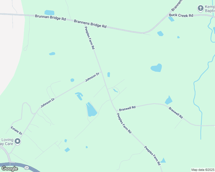 map of restaurants, bars, coffee shops, grocery stores, and more near 405 Peeples Farm Road in Sylvania