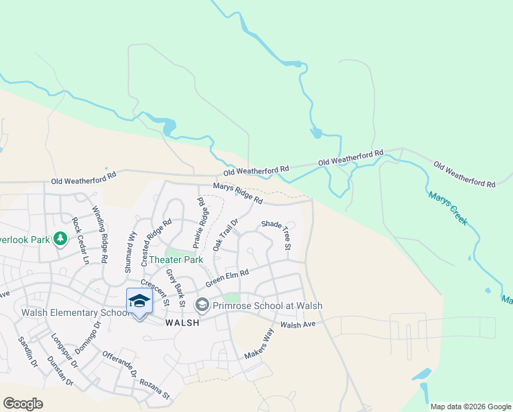 map of restaurants, bars, coffee shops, grocery stores, and more near 13801 Marys Ridge Road in Aledo