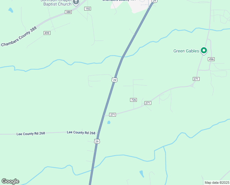 map of restaurants, bars, coffee shops, grocery stores, and more near 10255 U.S. 29 in Valley