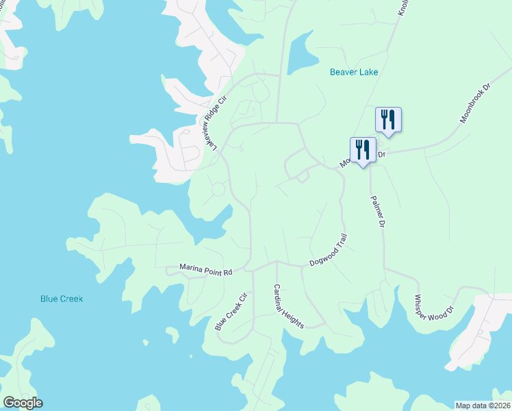 map of restaurants, bars, coffee shops, grocery stores, and more near 741 Lakeview Ridge Circle in Dadeville