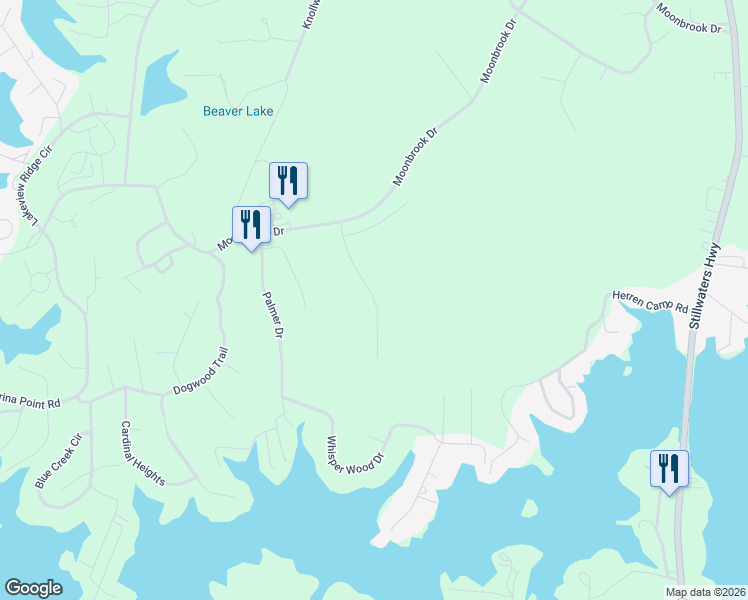 map of restaurants, bars, coffee shops, grocery stores, and more near 216 Palmer Drive in Dadeville
