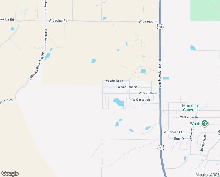 map of restaurants, bars, coffee shops, grocery stores, and more near 1317 West Saguaro Street in Safford