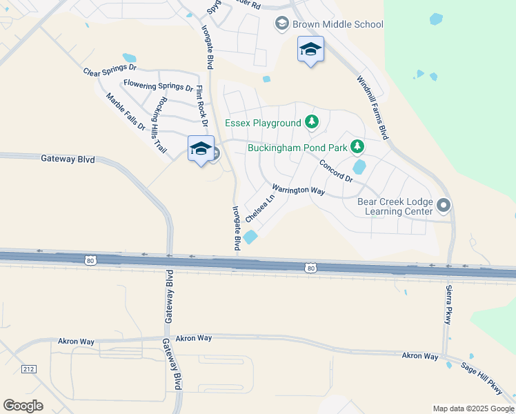 map of restaurants, bars, coffee shops, grocery stores, and more near 1005 Chelsea Lane in Forney