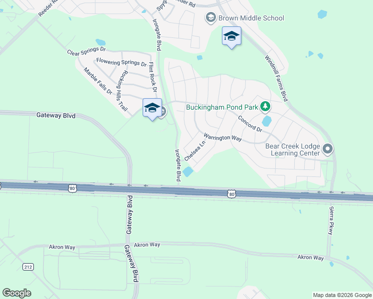 map of restaurants, bars, coffee shops, grocery stores, and more near 1005 Chelsea Lane in Forney