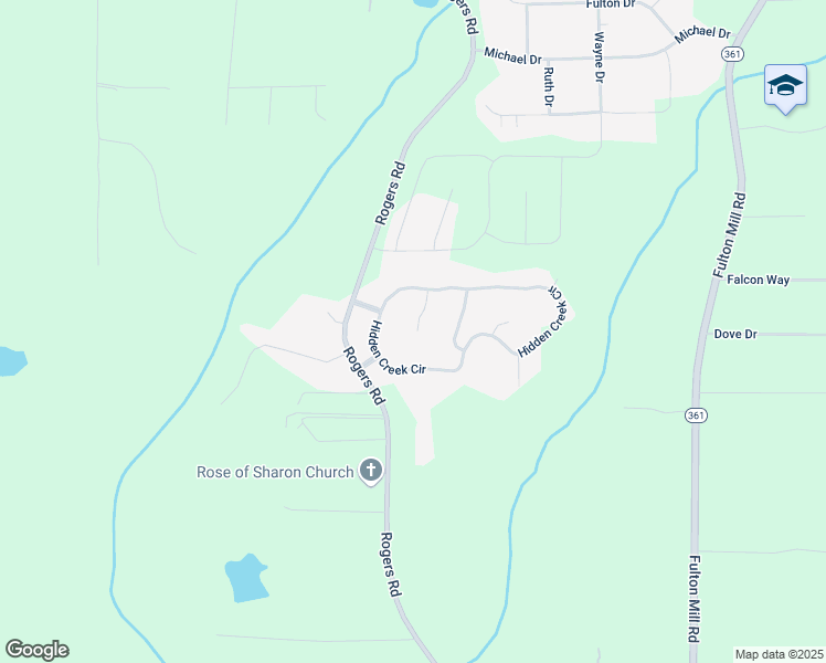 map of restaurants, bars, coffee shops, grocery stores, and more near 313 Woodpoint Court in Lizella