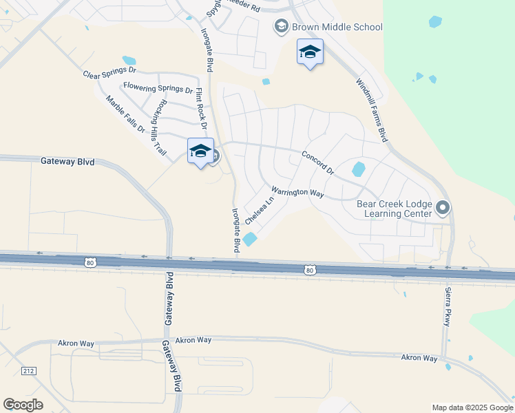 map of restaurants, bars, coffee shops, grocery stores, and more near 1005 Chelsea Lane in Forney