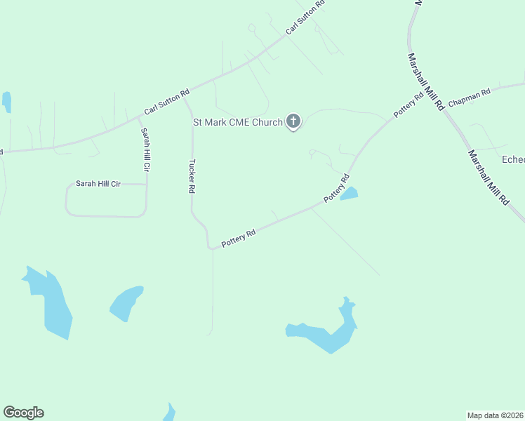 map of restaurants, bars, coffee shops, grocery stores, and more near 215 Pottery Road in Lizella