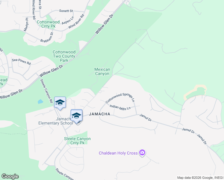 map of restaurants, bars, coffee shops, grocery stores, and more near 3110 Sunflower Glen Court in Jamul