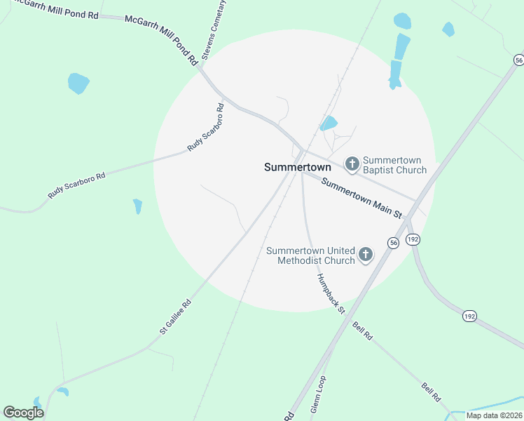 map of restaurants, bars, coffee shops, grocery stores, and more near 43 Saint Galilee Road in Midville