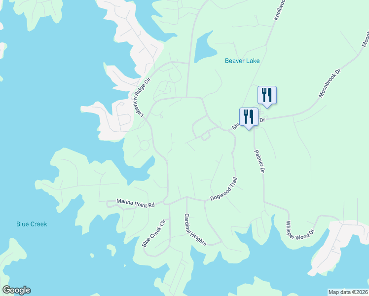 map of restaurants, bars, coffee shops, grocery stores, and more near 6 Laurel Ridge Court in Dadeville