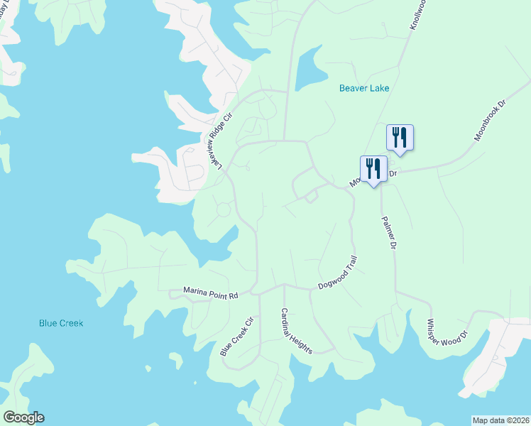 map of restaurants, bars, coffee shops, grocery stores, and more near 6 Laurel Ridge Court in Dadeville
