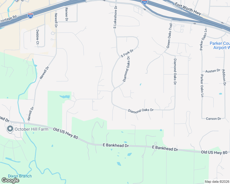 map of restaurants, bars, coffee shops, grocery stores, and more near 312 Diamond Oaks Drive in Hudson Oaks