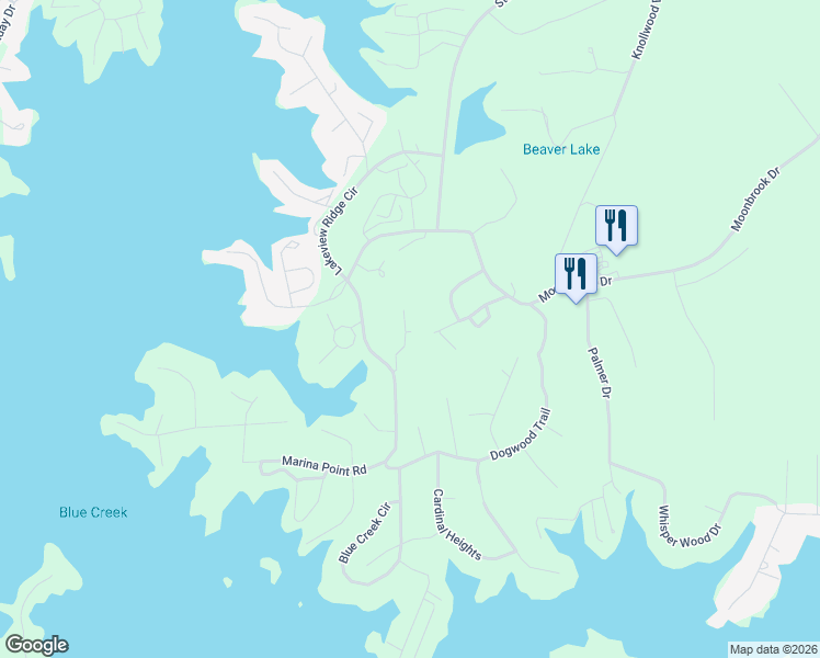 map of restaurants, bars, coffee shops, grocery stores, and more near 6 Laurel Ridge Court in Dadeville