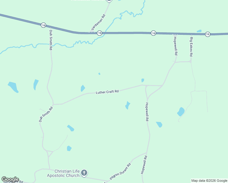 map of restaurants, bars, coffee shops, grocery stores, and more near Luther Craft Road in De Kalb